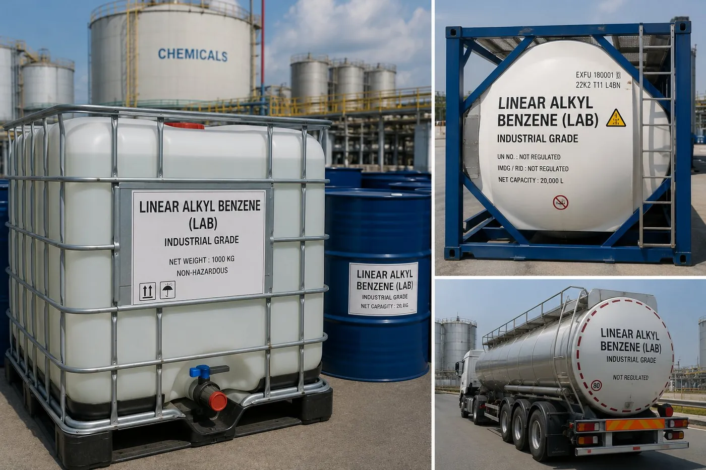LAB feedstock bought in bulk to feed the spray-dried lines